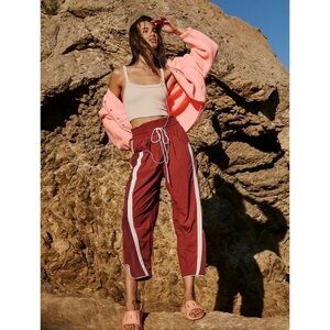 Free People Movement Champ is Here Barrel Track Pants Size Medium NEW